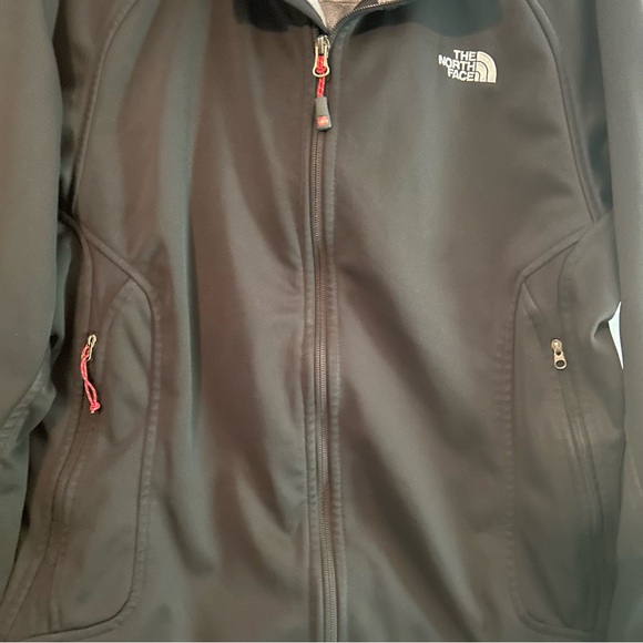 The North Face Black Performance Windstopper Jacket with Gray Collar - Picture 5 of 10